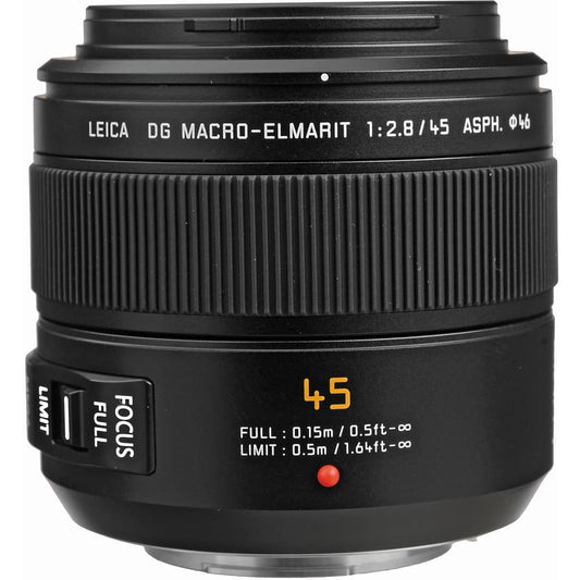 Panasonic LEICA DG MACRO-ELMARIT 45mm/F2.8 ASPH./MEGA O.I.S. H-ES045